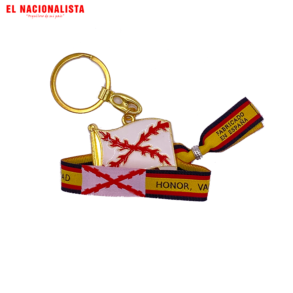 Pack Pulsera + Llavero "Cruz de Borgoña"