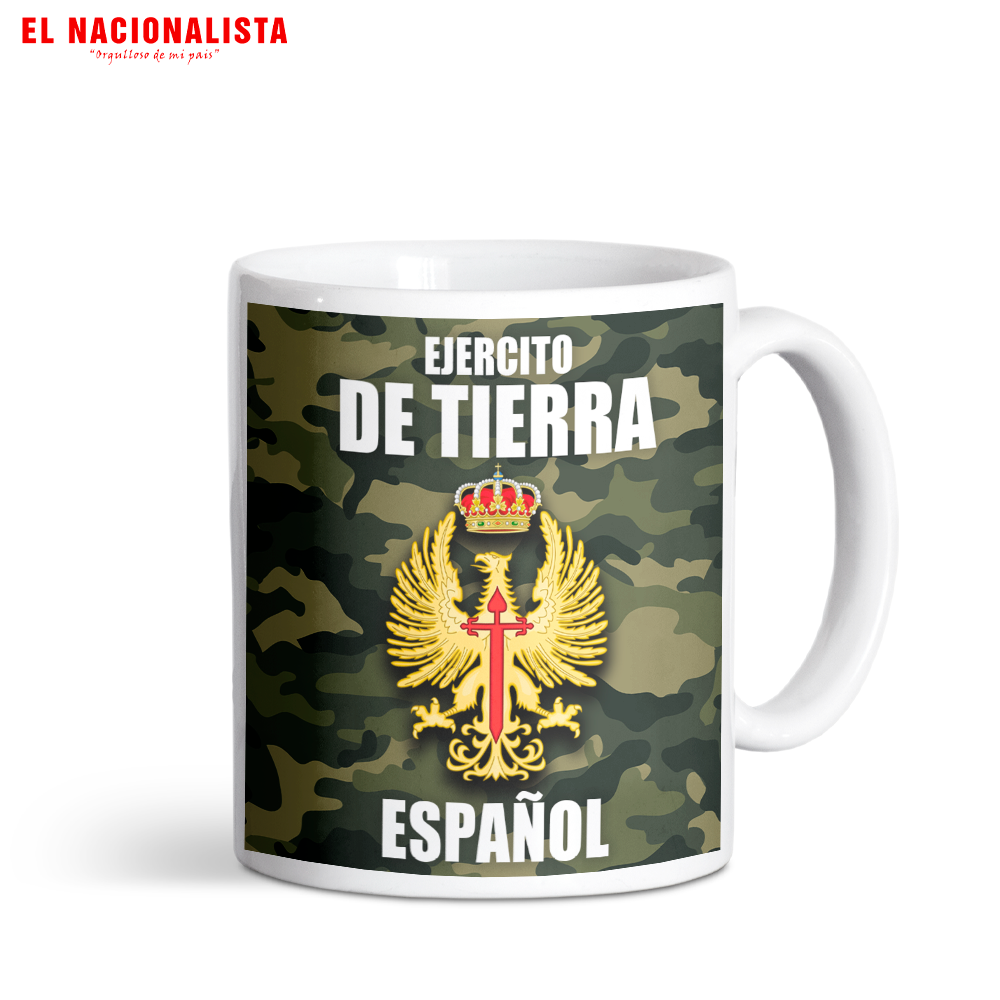 Taza de Cerámica Ejército de Tierra Español – Mug con Emblema del Ejército de Tierra