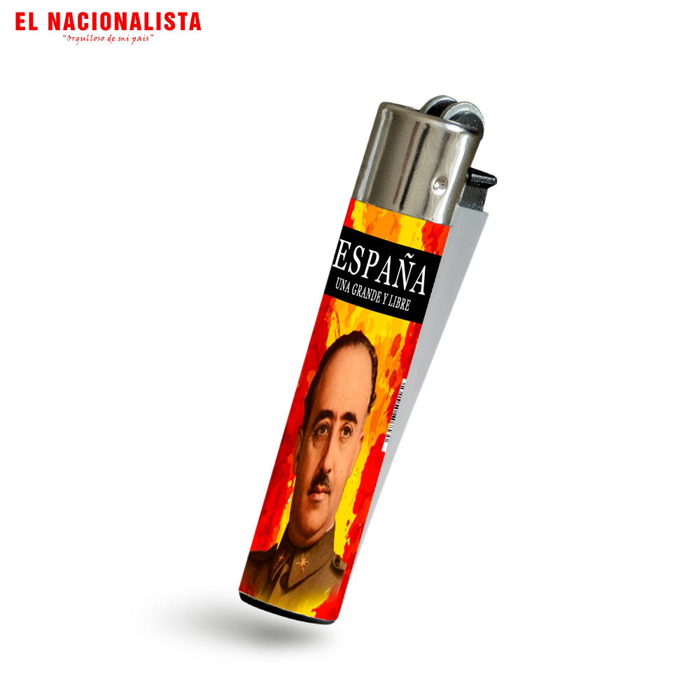 Mechero España Grande y Libre Franco – Enciende con Estilo España Grande y Libre Franco