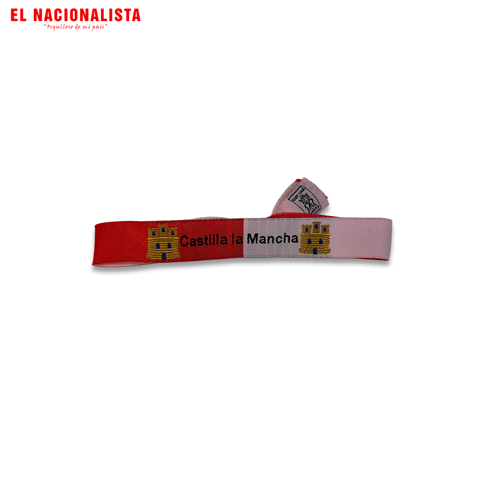 Pulsera Castilla la Mancha – Roja y Blanca Escudo