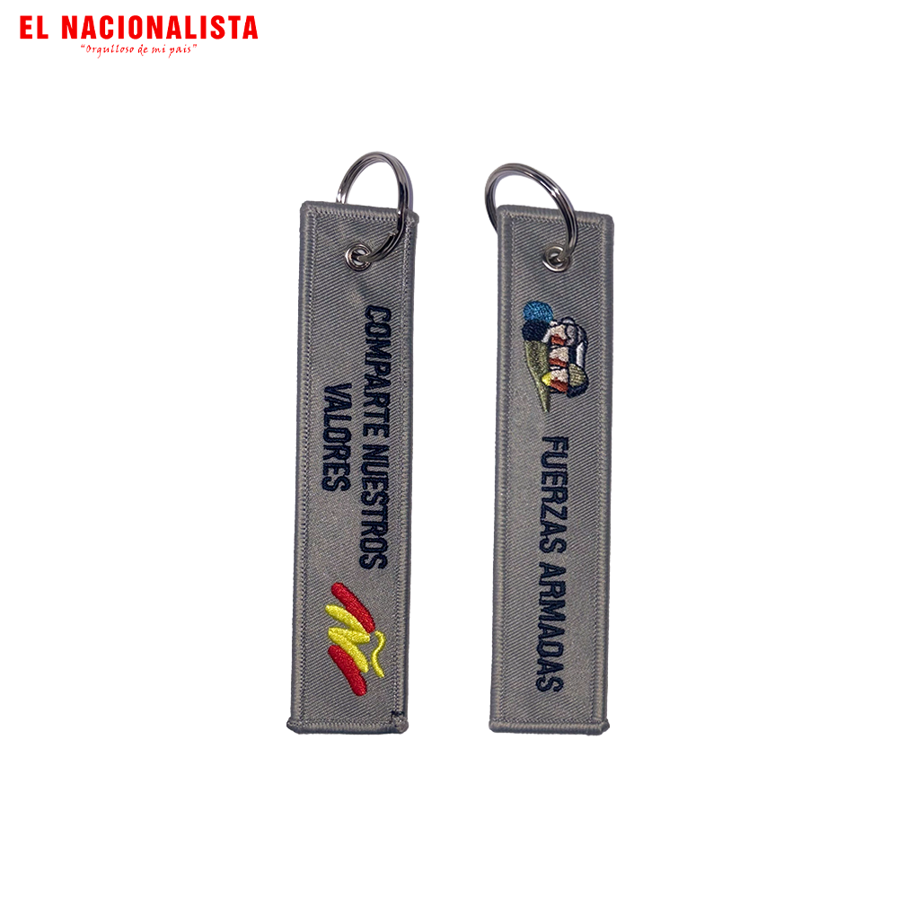 Llavero Largo Fuerzas Armadas – Comparte Nuestros Valores