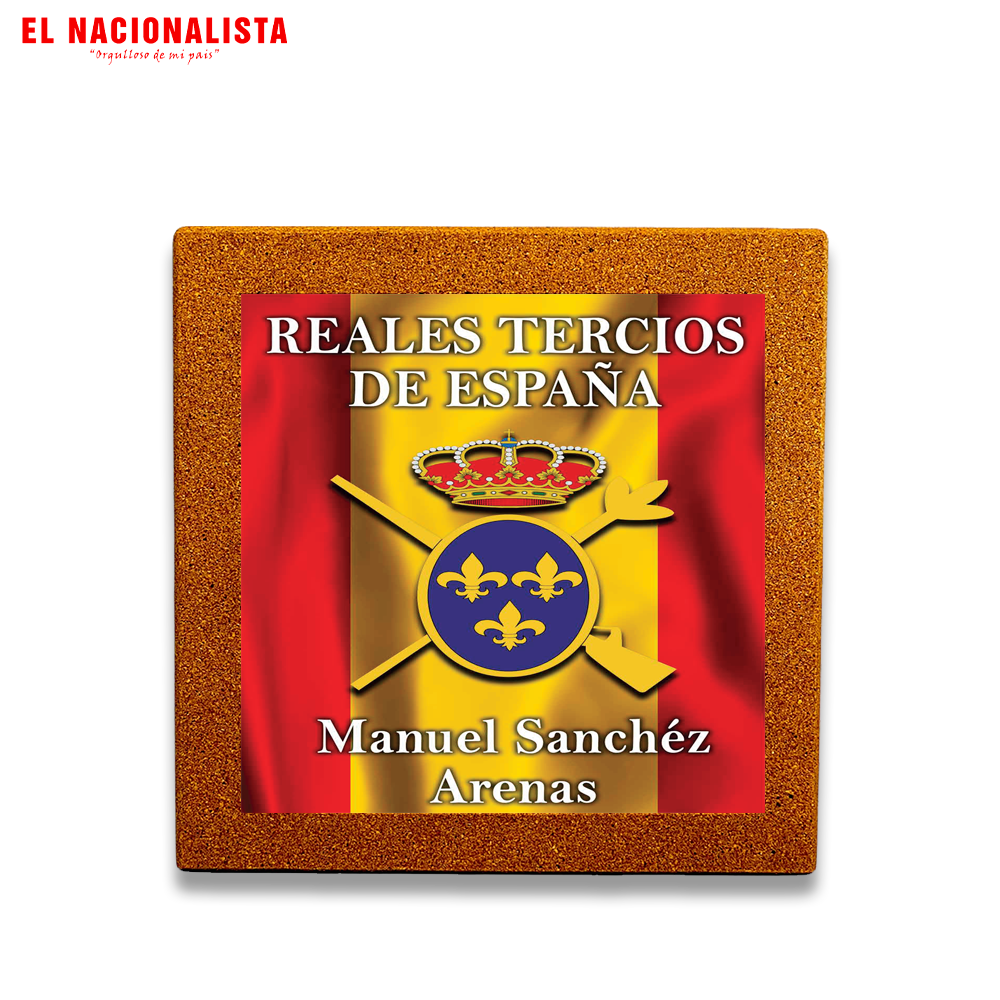 Baldosa Decorativa Enmarcada Tercios de España – Azulejo Tercios de España