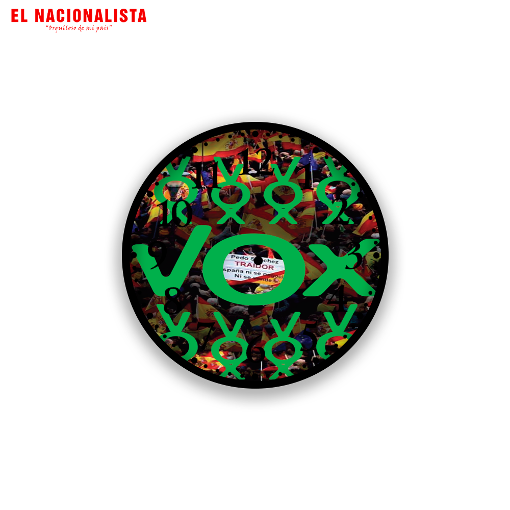 Reloj de Pared Vox con muchos Vox – Puntualidad con Estilo Vox con muchos Vox