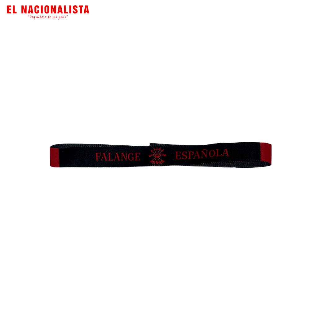 Pulsera Falange Española – Negra Yugo y Flechas