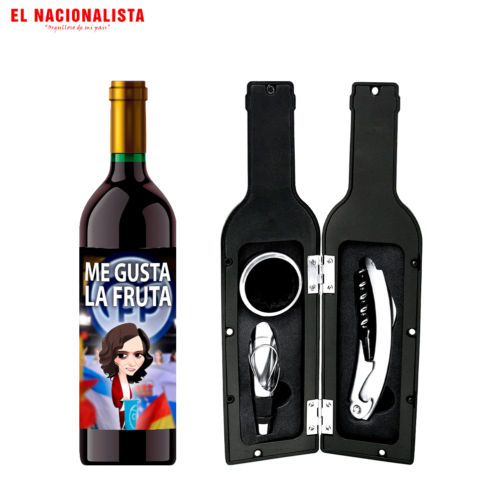 Kit Sacacorchos Me gusta la Fruta – Set para Amantes del Vino Me gusta la Fruta