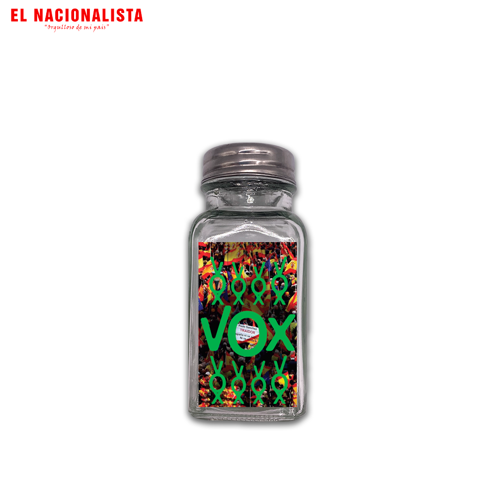 Salero Vox con muchos Vox – Sabor en tu Mesa Vox con muchos Vox