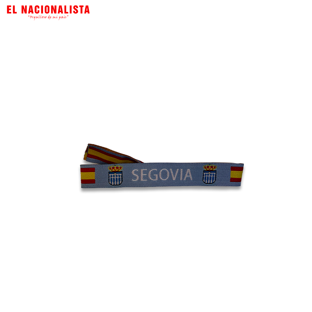 Pulsera Segovia Escudo – Azul con Bandera España