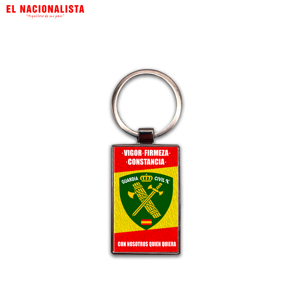 Llavero Rectangular Metálico Guardia Civil – Accesorio Guardia Civil