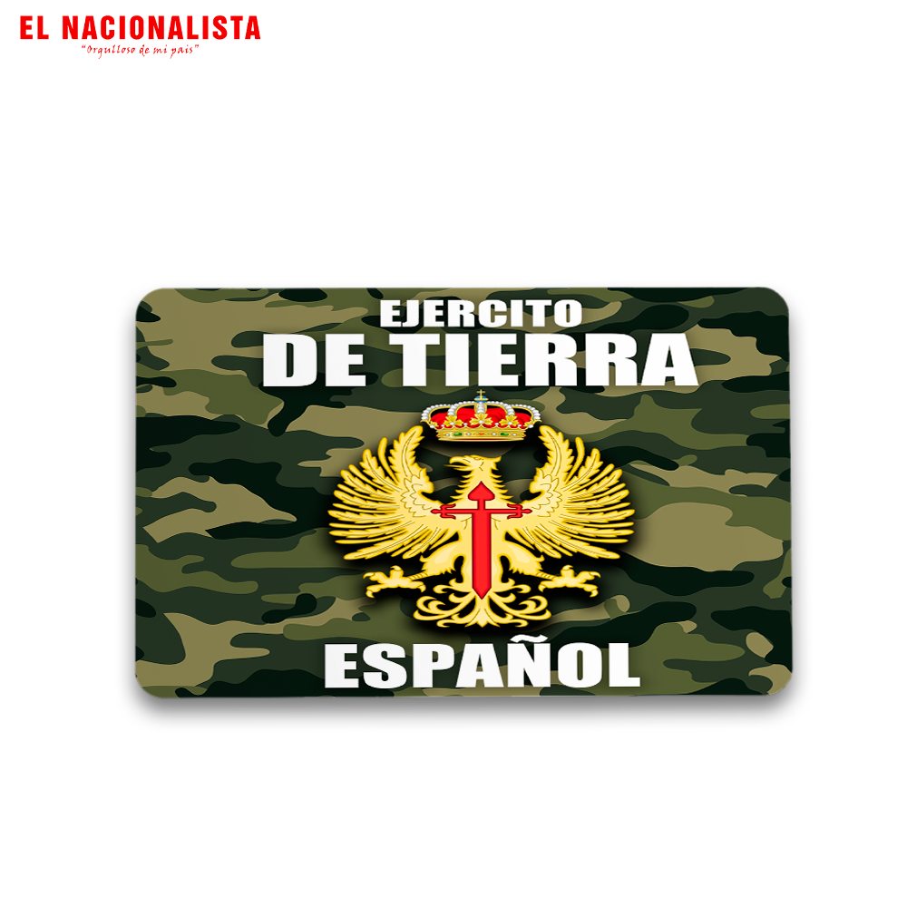 Imán Cuadrado para Nevera Ejército de Tierra Español – Souvenir Magnético con Emblema del Ejército de Tierra