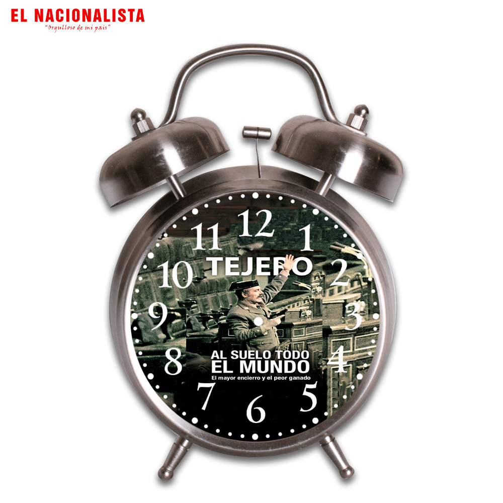 Reloj Despertador Tejero Al suelo todo el mundo – Despierta con Estilo Tejero Al suelo todo el mundo