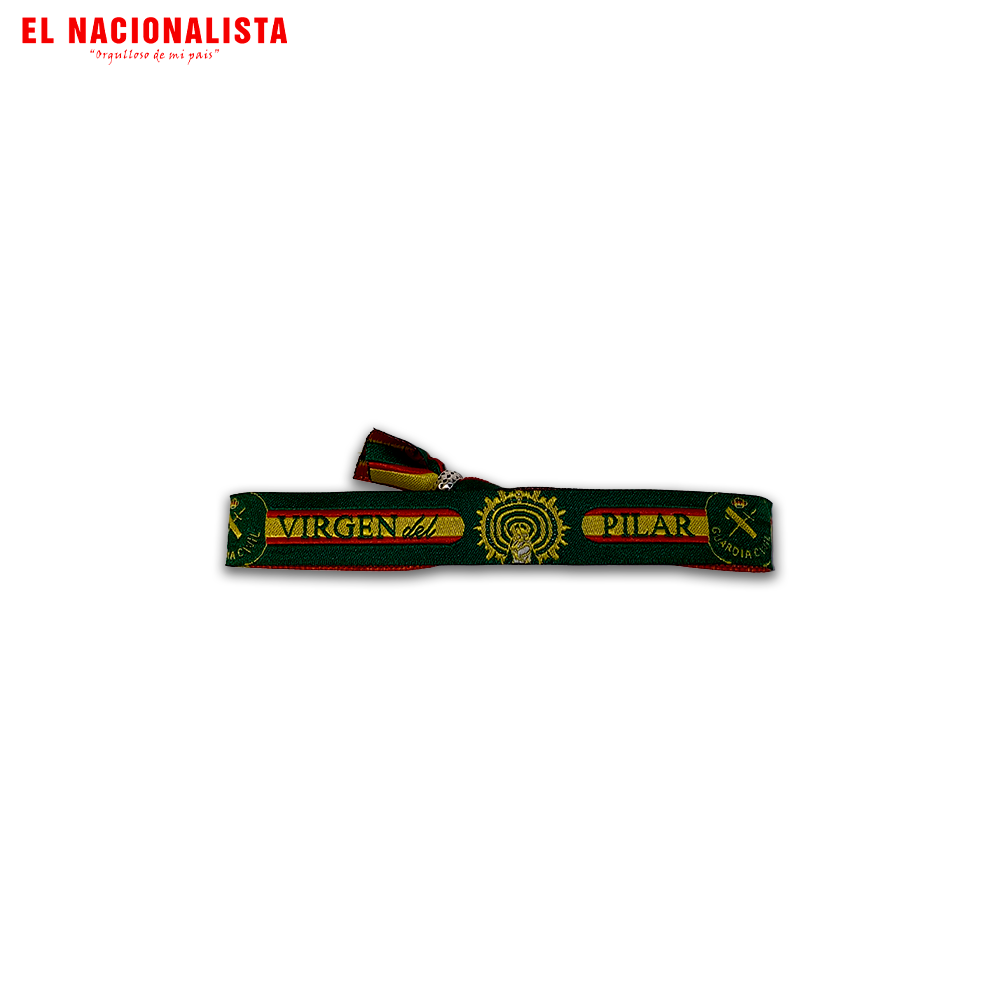 Pulsera Virgen del Pilar – Verde Guardia Civil