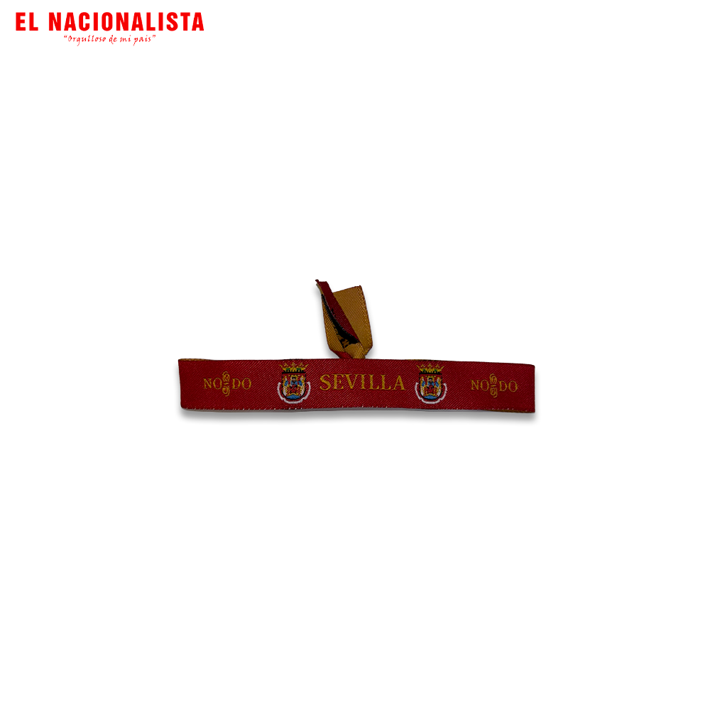 Pulsera Sevilla NODO – Roja con Escudo