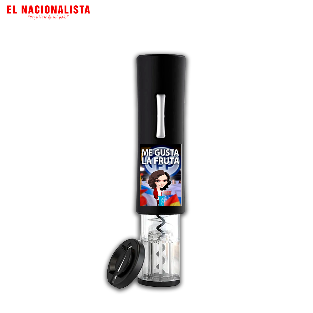 Sacacorchos Eléctrico Me gusta la Fruta – Abridor de Vinos Recargable Me gusta la Fruta