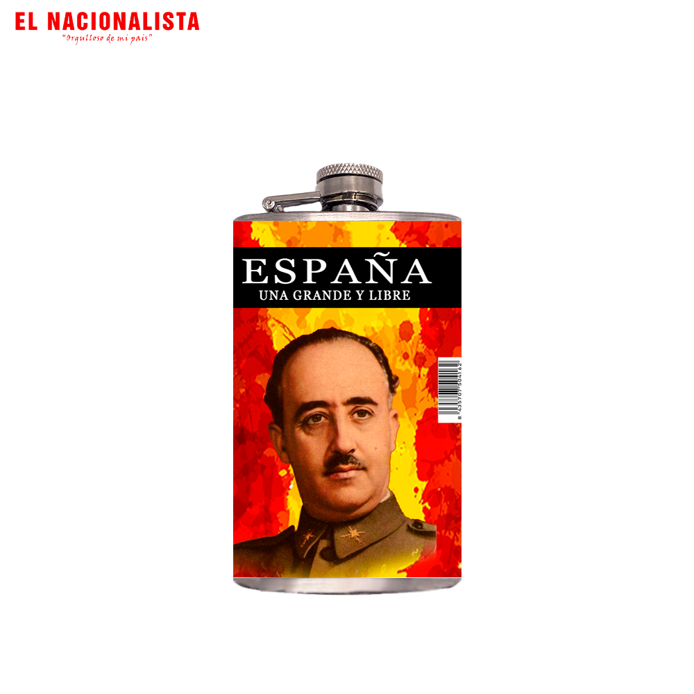 Petaca España Grande y Libre Franco – Compañera de Aventuras España Grande y Libre Franco