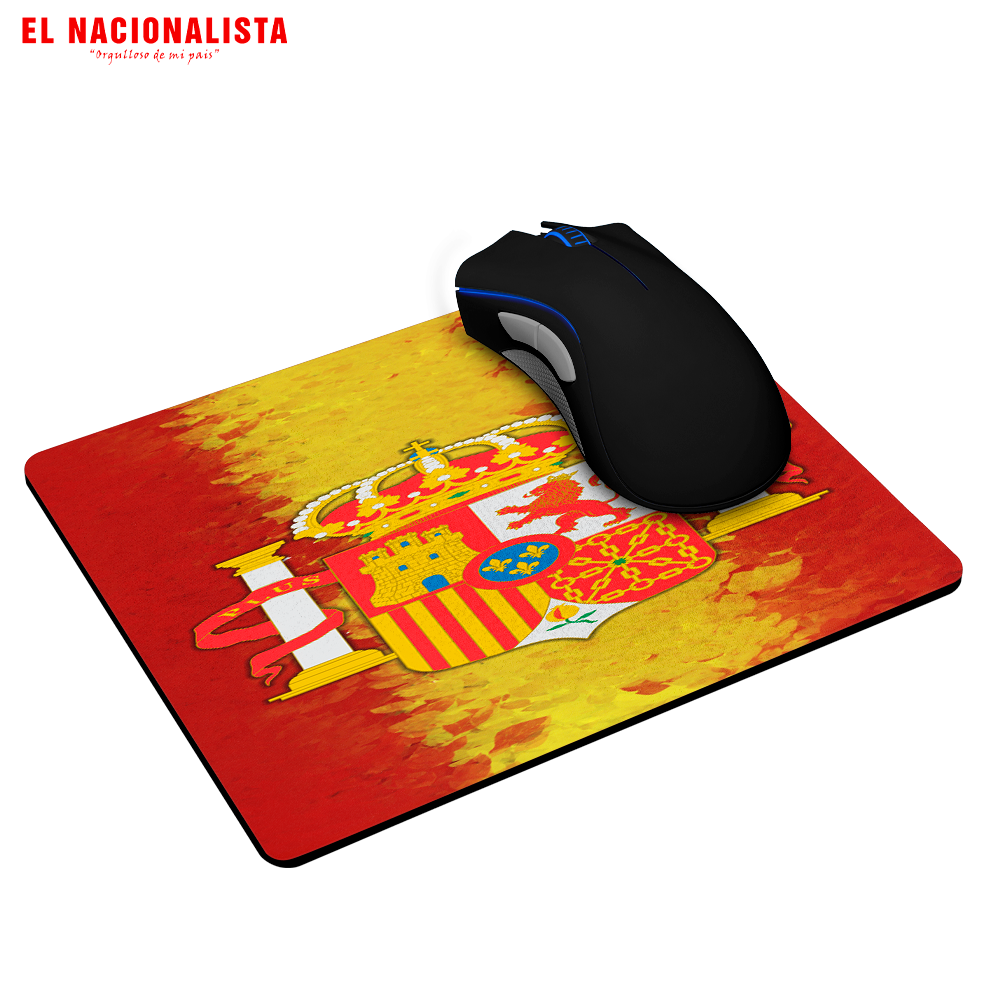 Alfombrilla de Ratón Escudo con bandera españa – Estilo en tu Escritorio Escudo con bandera españa