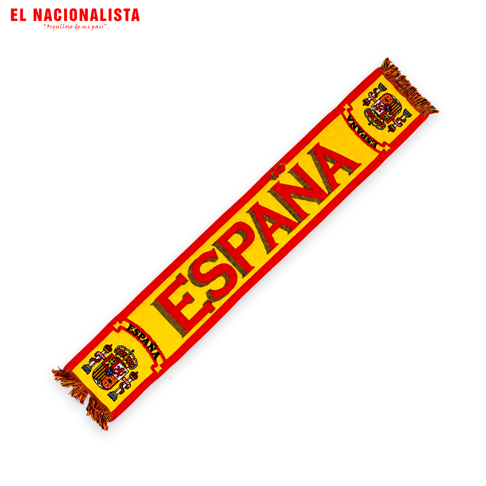 Bufanda "España" – Roja y Amarilla con Escudo