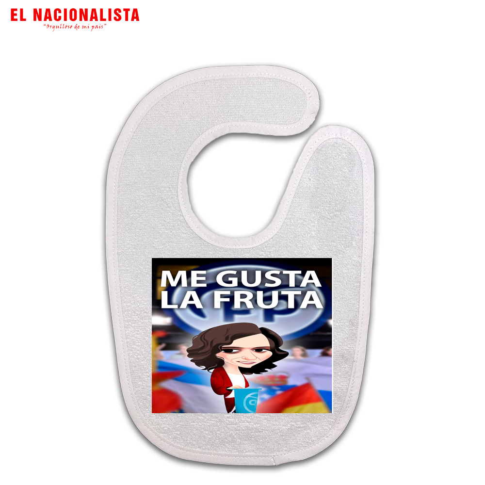 Babero para Bebé Me gusta la Fruta – Babero Personalizado Me gusta la Fruta