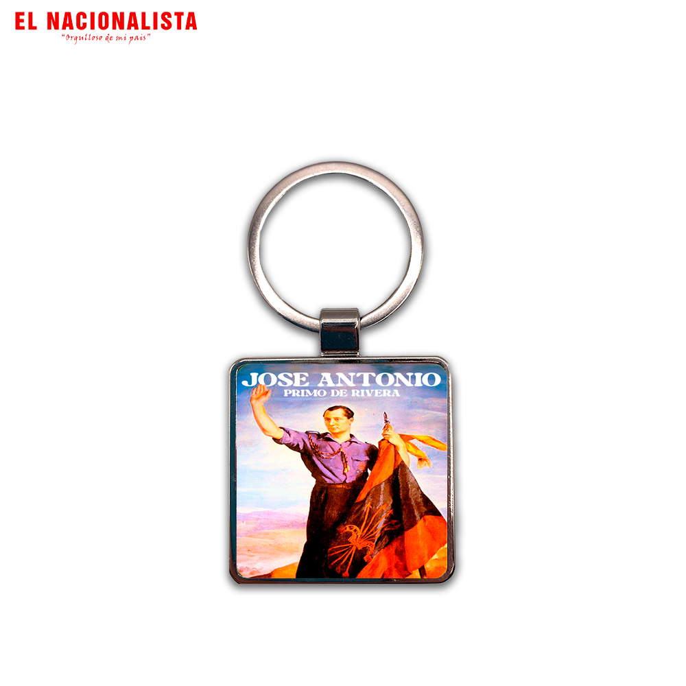 Llavero Cuadrado Jose Antonio Primo de Rivera – Accesorio de Bolsillo Jose Antonio Primo de Rivera