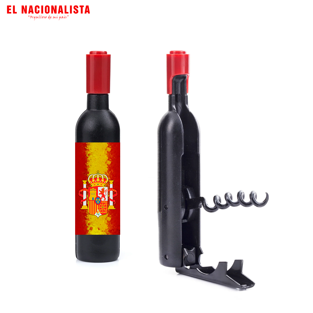 Sacacorchos Escudo con bandera españa – Abre con Estilo Escudo con bandera españa