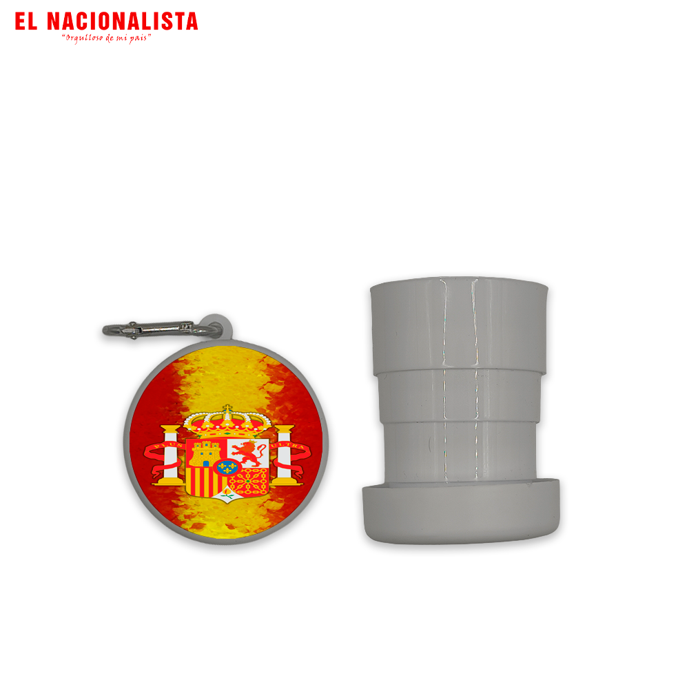 Vaso Portátil Escudo con bandera españa – Tu Bebida Siempre a Mano Escudo con bandera españa