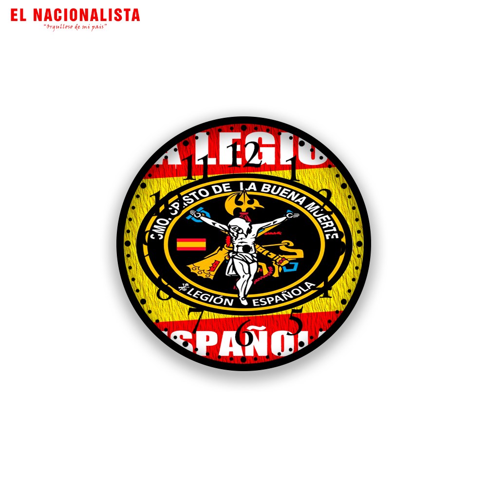 Reloj de Pared Redondo Cristo de la Buena Muerte – Reloj con Imagen del Cristo de la Buena Muerte