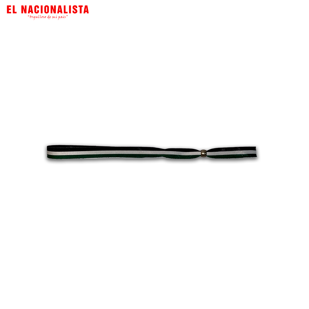 Pulsera Bandera Extremadura – Verde Blanca Negra Lisa