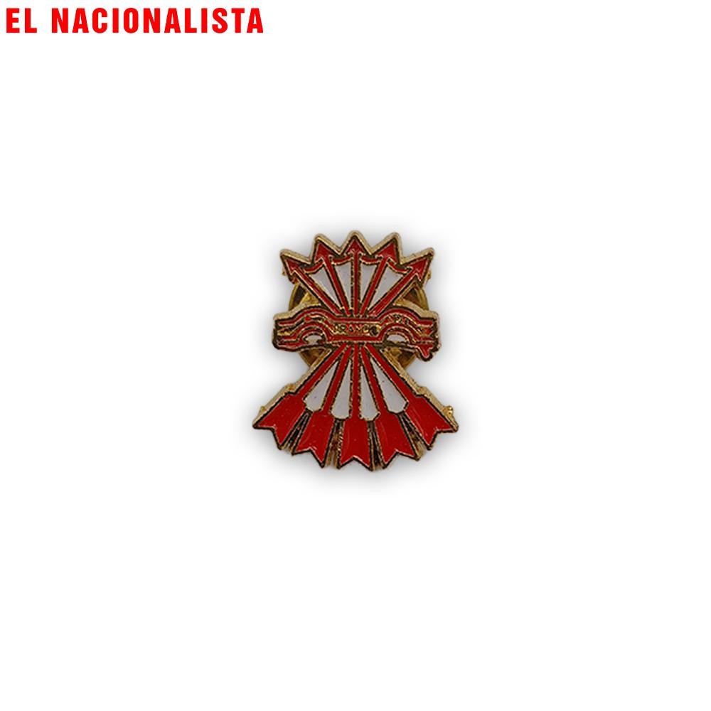 Pin Yugo y Flechas – Falange Dorado y Rojo