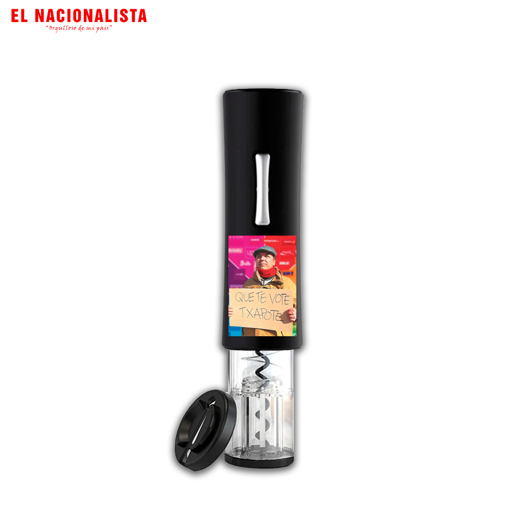 Sacacorchos Eléctrico Que te vote Txapote – Elegancia al Descorchar Que te vote Txapote
