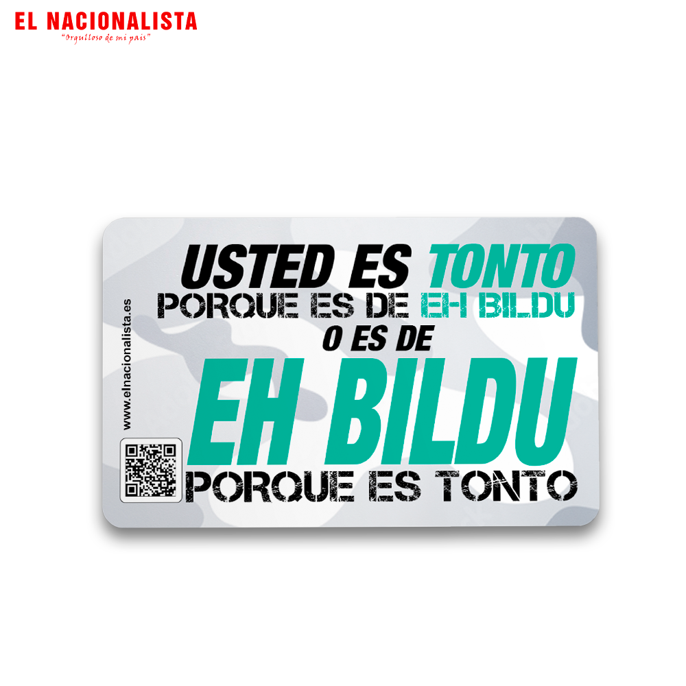 Imán Cuadrado Usted es Tonto - EH Bildu