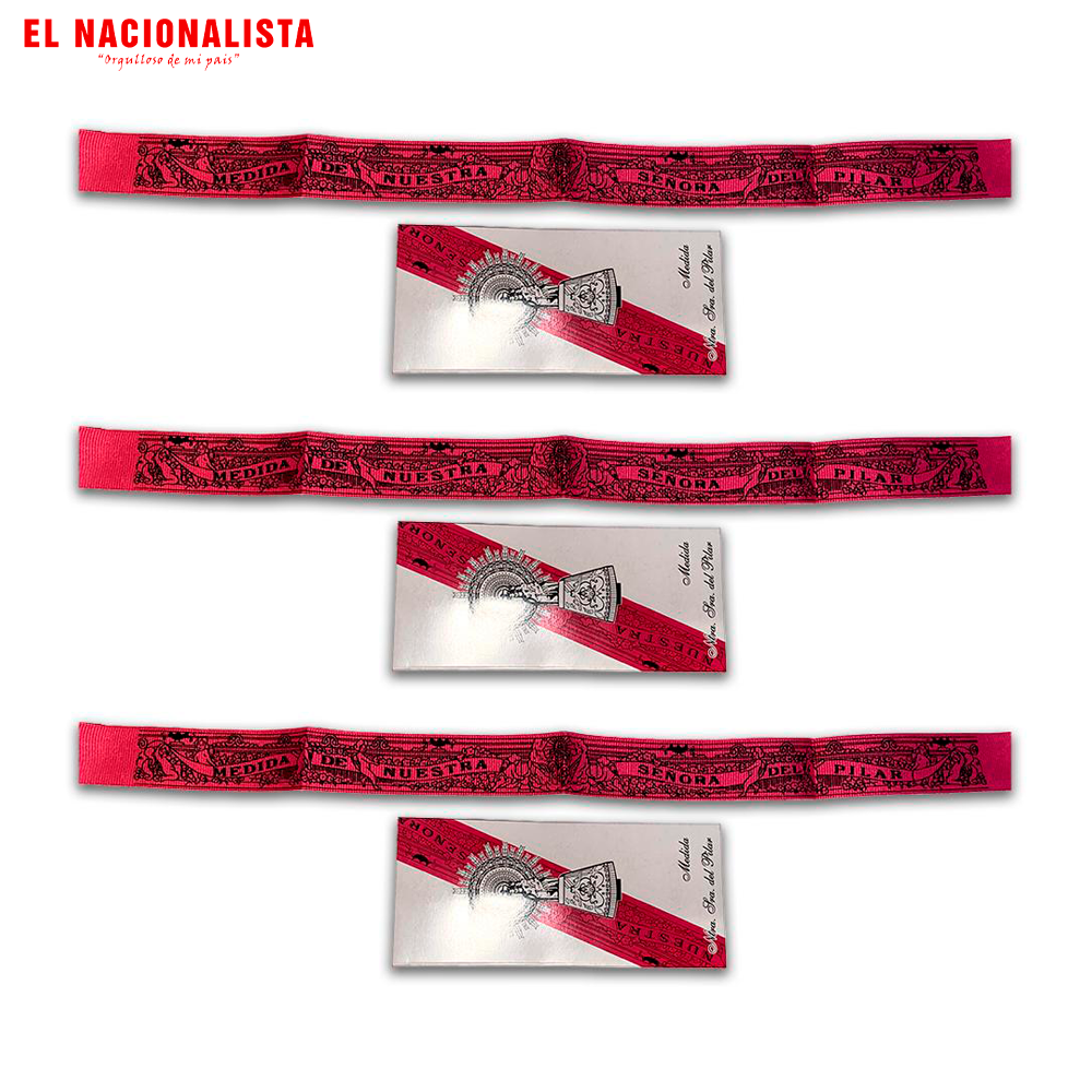 Pack Pulseras de Tela Rosa de "Nuestra Señora Del Pilar"