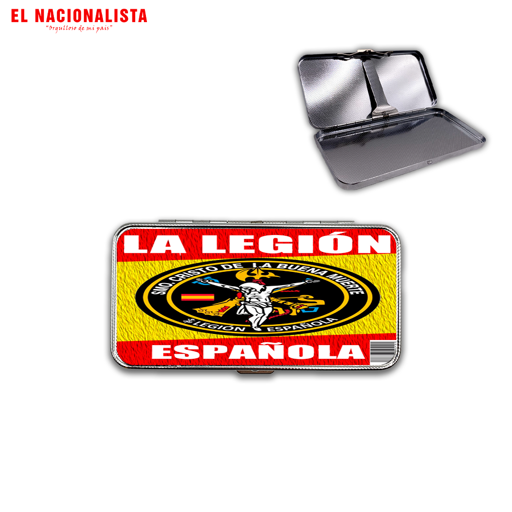 Pitillera Metálica Cristo de la Buena Muerte – Estuche de Bolsillo con Imagen del Cristo de la Buena Muerte