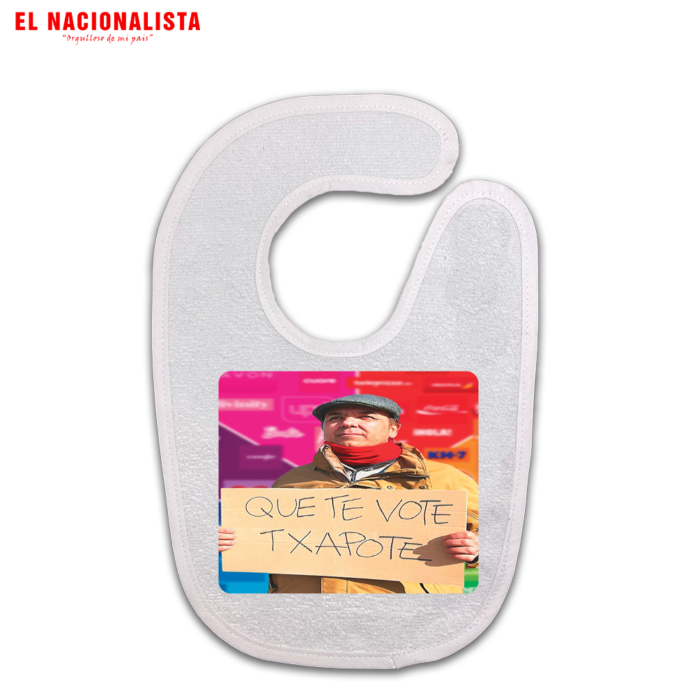 Babero Que te vote Txapote – Para los Más Pequeños Que te vote Txapote
