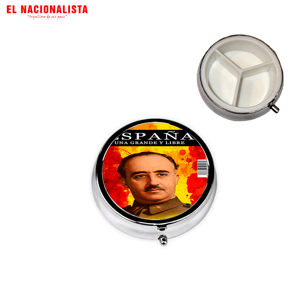 Pastillero Redondo España Grande y Libre Franco – Práctico y Original España Grande y Libre Franco