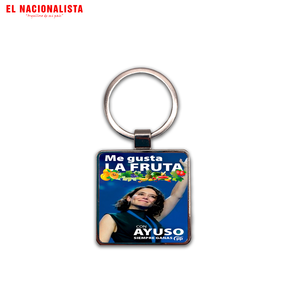 Llavero Cuadrado Metálico Ayuso – Accesorio Me Gusta la Fruta