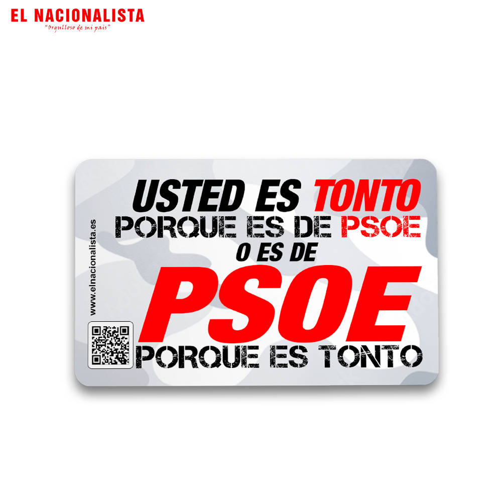 Imán Cuadrado Usted es Tonto - PSOE