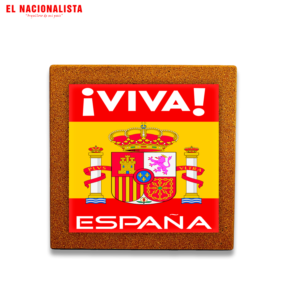 Baldosa Decorativa Viva España bandera – Arte para tu Hogar Viva España bandera