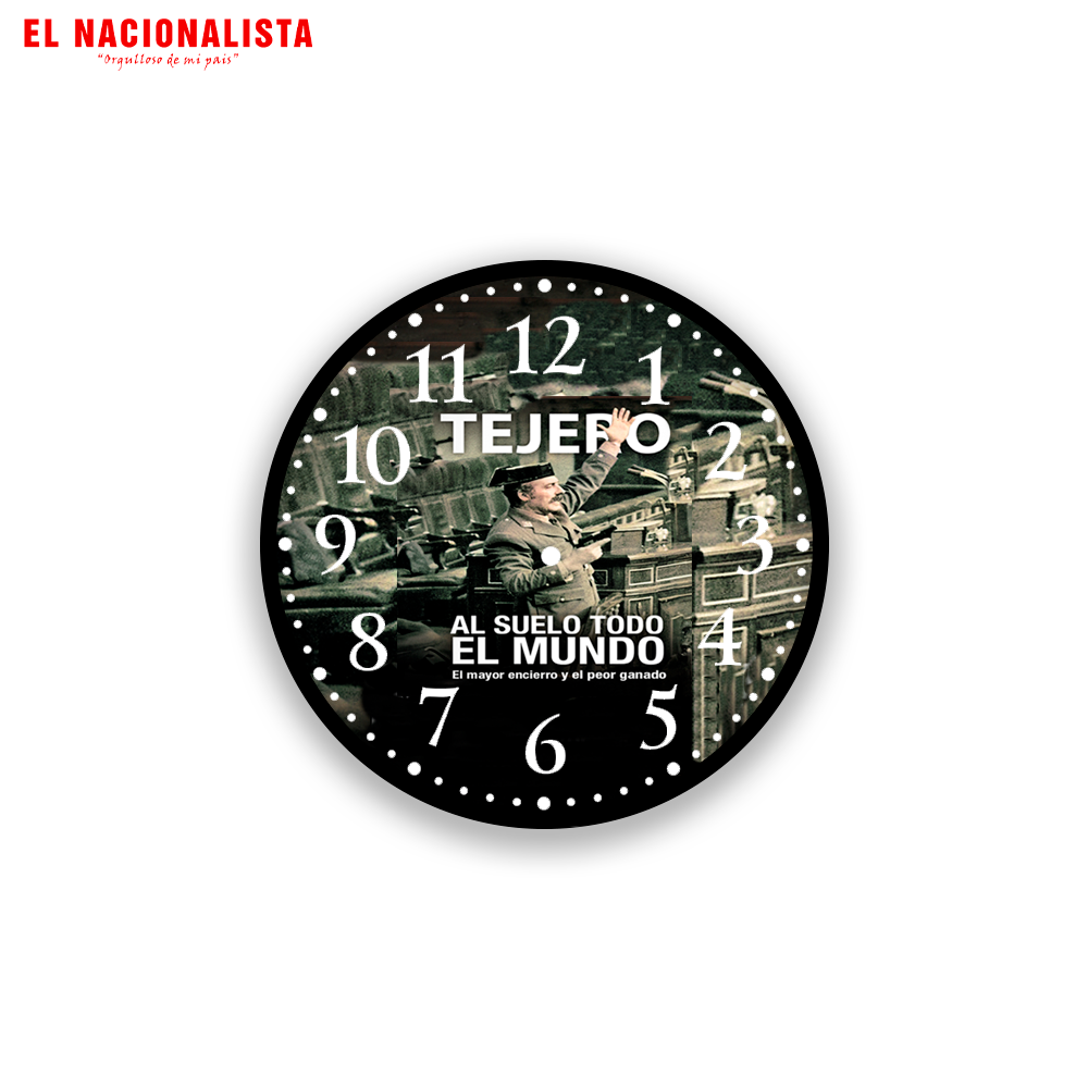 Reloj de Pared Tejero Al suelo todo el mundo – Puntualidad con Estilo Tejero Al suelo todo el mundo