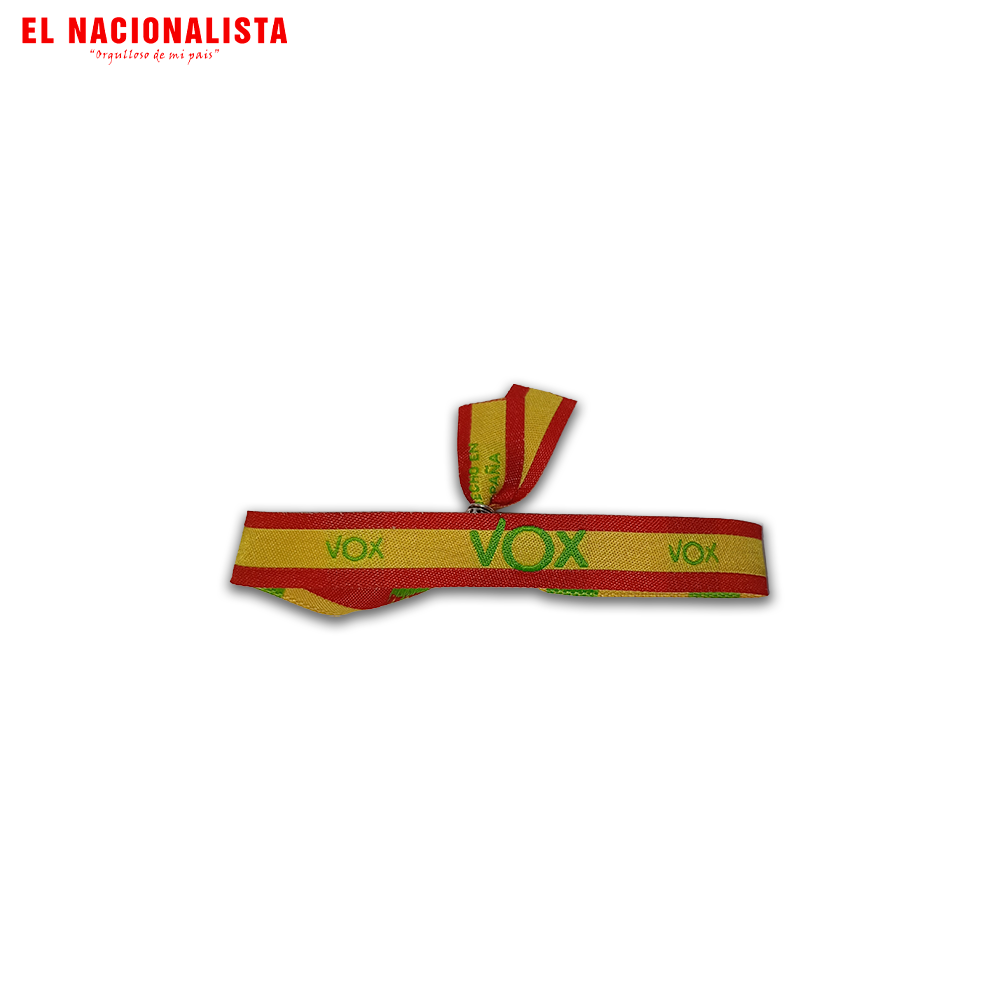 Pulsera VOX – Bandera España Ancha