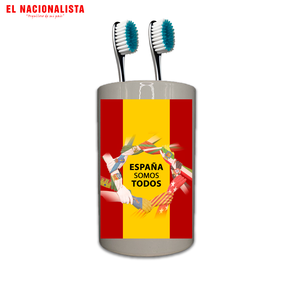 Porta Lápices Cuadrado España somos todos – Orden en tu Escritorio España somos todos