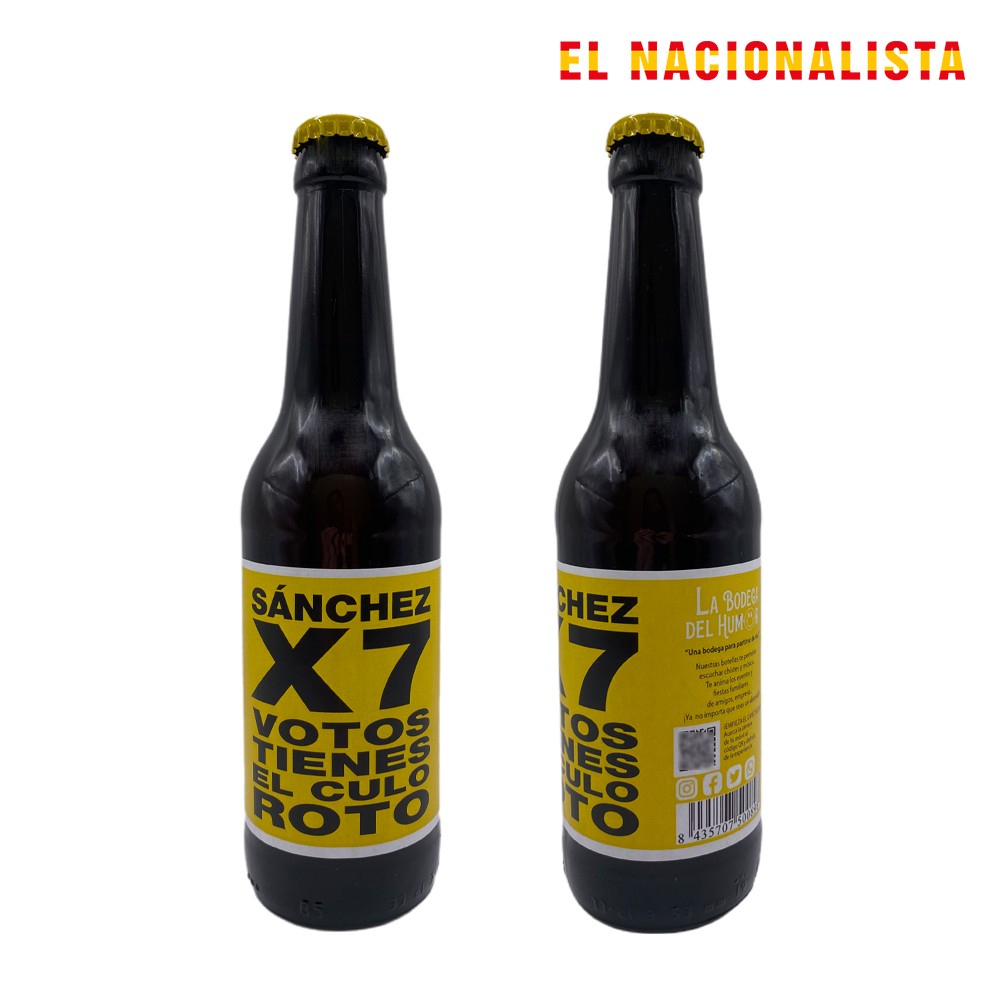 Cervezas: Cerveza de "X7 votos tienes el culo roto"