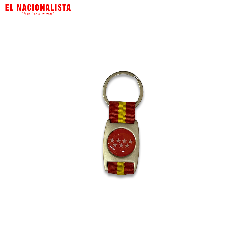 Llavero de Tela Comunidad de Madrid – Cinta Bandera España