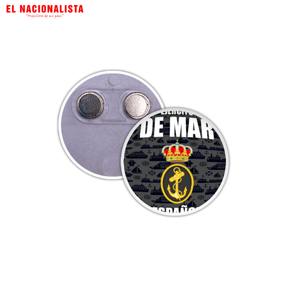 Imán Redondo para Nevera Ejército de Mar Español – Souvenir Magnético con Emblema del Ejército de Mar