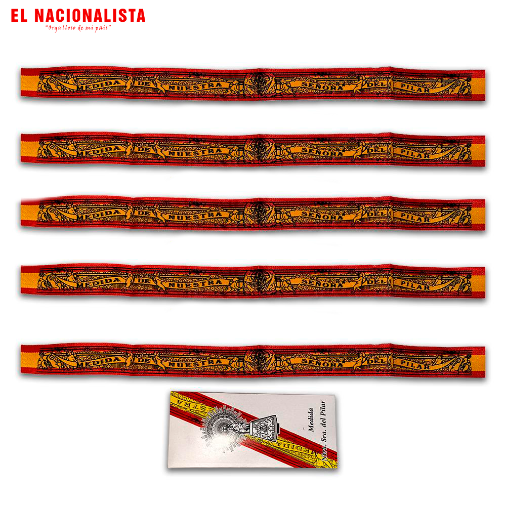 Pack Pulseras de Tela Azul Claro de "Nuestra Señora Del Pilar"