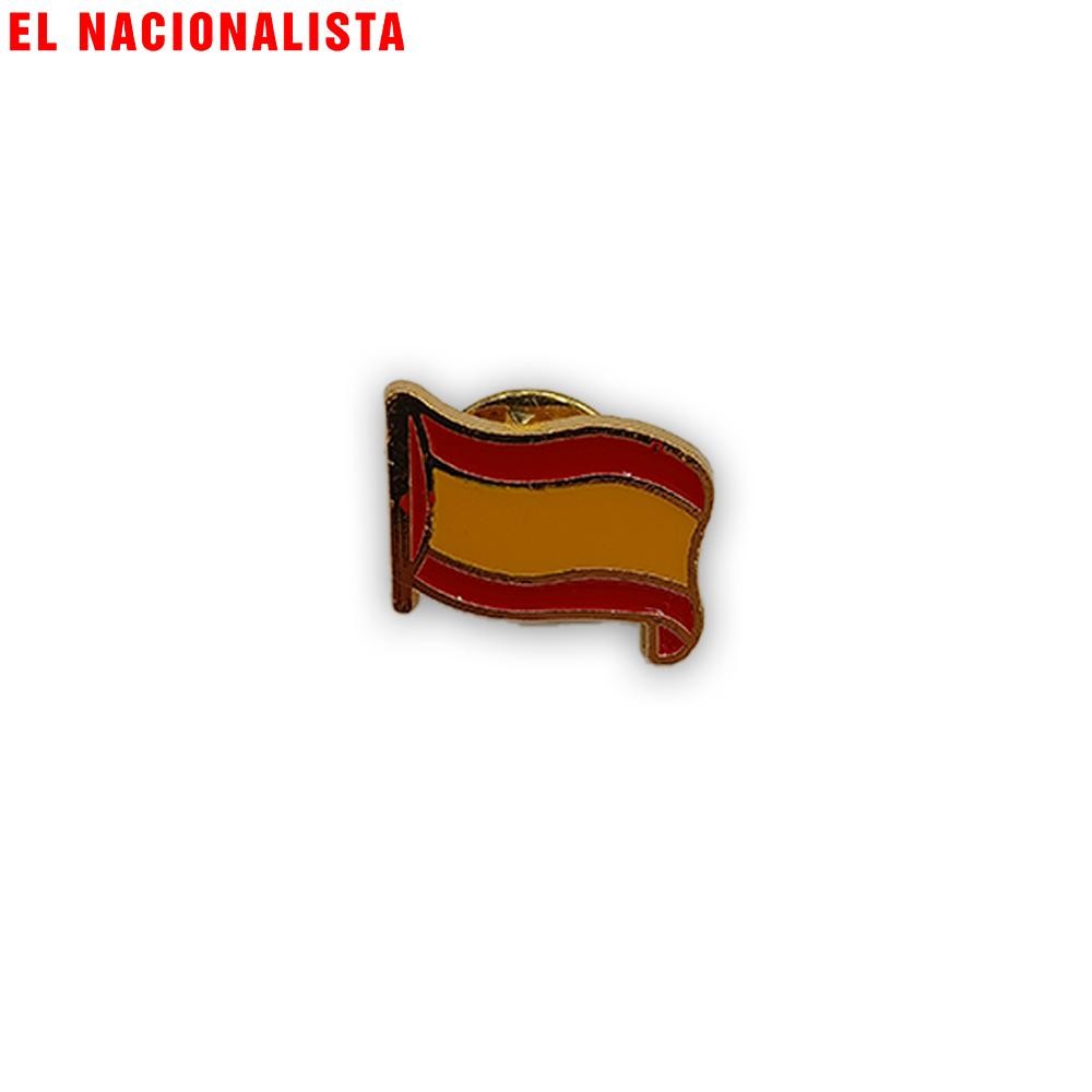 Pin Bandera España Ondeante – Pequeño Dorado