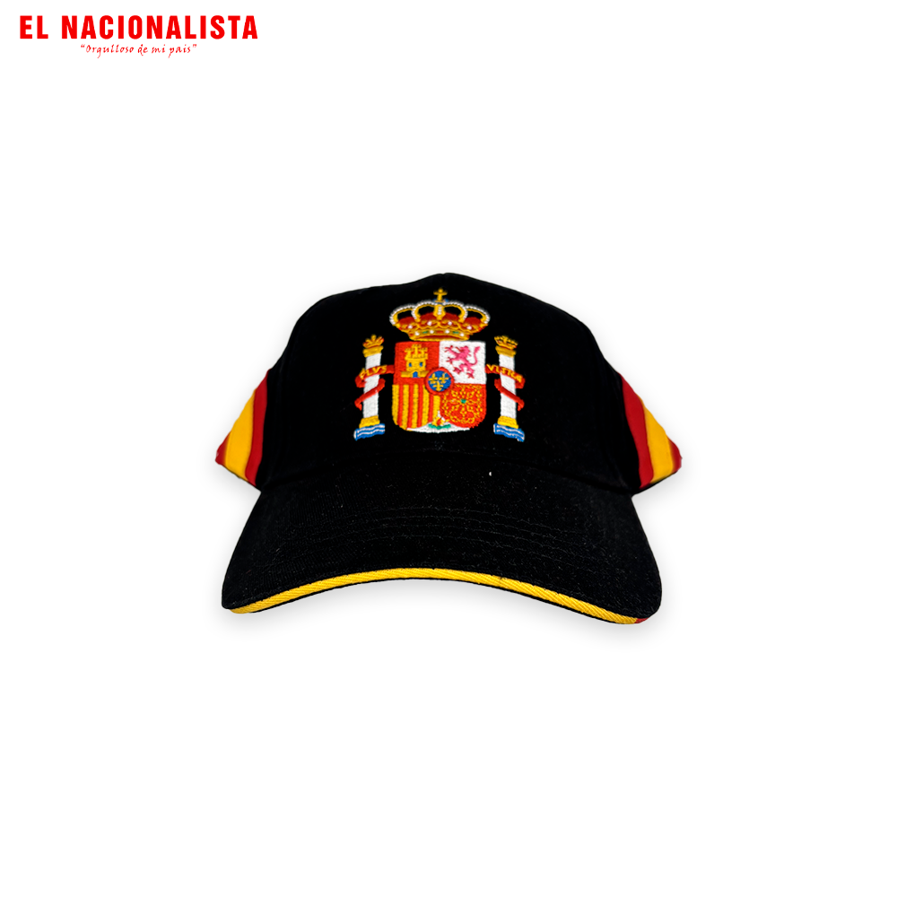 Gorra Negra España – Escudo Bordado