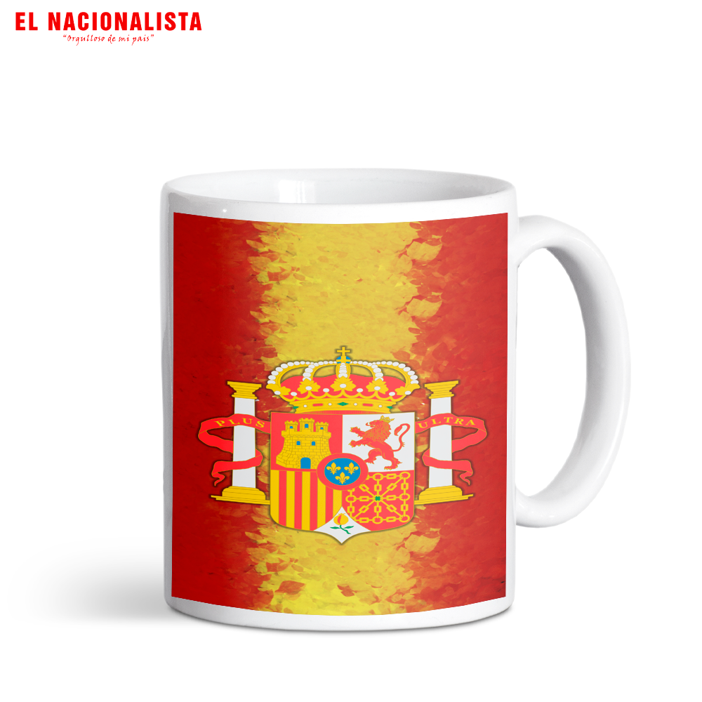 Taza Escudo con bandera españa – Tu Café con Carácter Escudo con bandera españa
