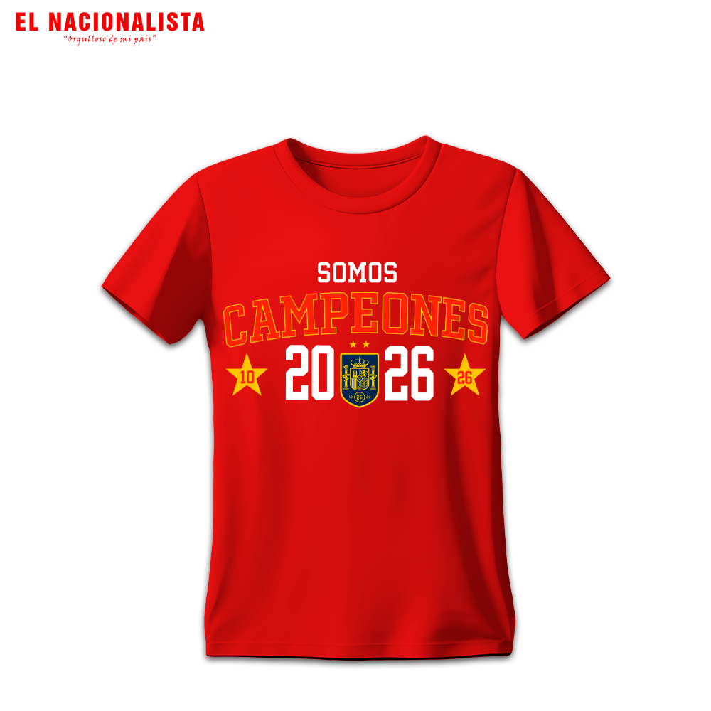 Camiseta "Somos Campeones 2026" Seleccion Espanola