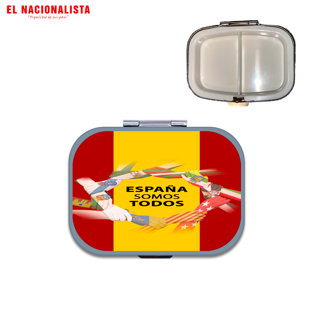 Pastillero Cuadrado España somos todos – Salud con Estilo España somos todos