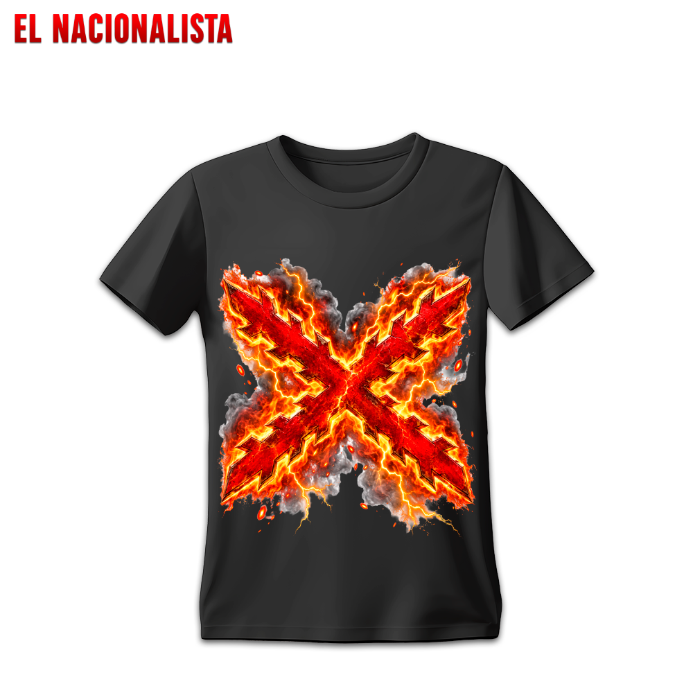 Camiseta Cruz de Borgoña Fuego