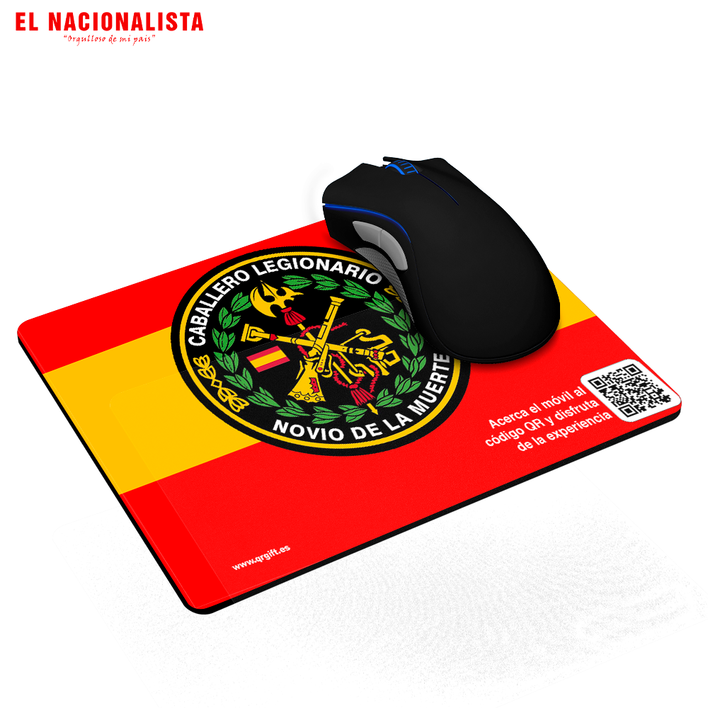 Alfombrilla para Ratón Caballero Legionario – Alfombrilla de Escritorio con Emblema de Caballero Legionario